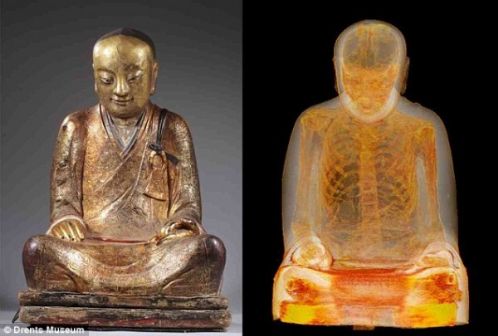 震惊   千年古佛像竟是佛学大师木乃伊
