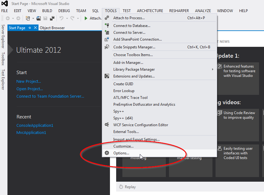 Visual Studio 2012设置Jquery/Javascript智能提示