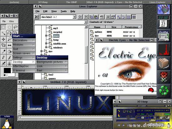 经典怀旧 几张Linux图形界面照片