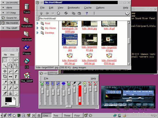 经典怀旧 几张Linux图形界面照片
