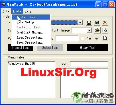 用WinGrub来引导Linux安装Fedora 4.0