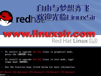 RedHat8.0操作系统安装图指南