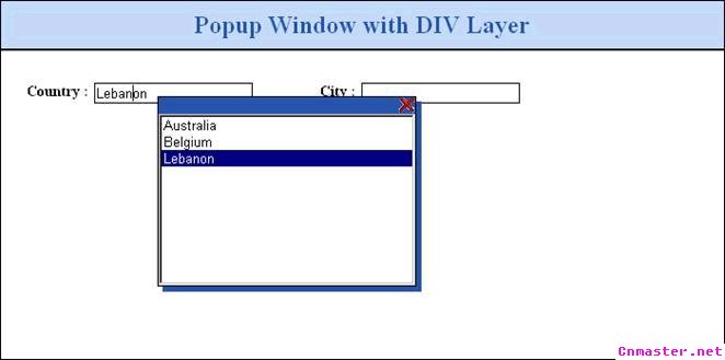 ASP.NET1.0/2.0里用DIV层元素弹出窗体