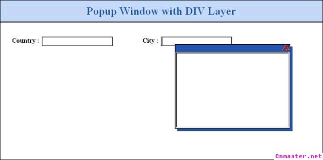 ASP.NET1.0/2.0里用DIV层元素弹出窗体