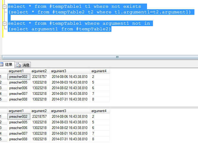 SQL SERVER中关于exists 和 in的简单分析，serverexists