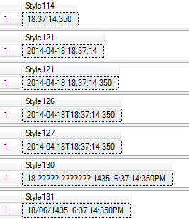 Sql中将datetime转换成字符串的方法(CONVERT)