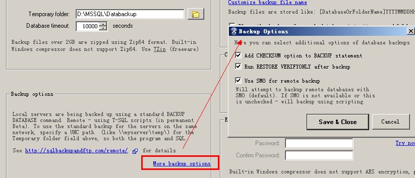 SQLBackupAndFTP 数据库自动备份软件使用教程