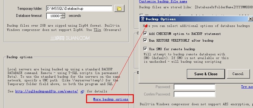 SQLBackupAndFTP 数据库自动备份工具