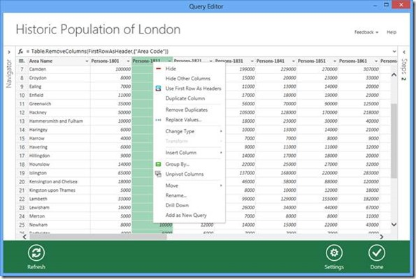 SQL Server 2014新特性Data Explorer ForExcel的特点