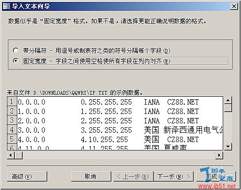 快速将珊瑚虫IP数据库转MS SQL2005的图文教程第1/2页