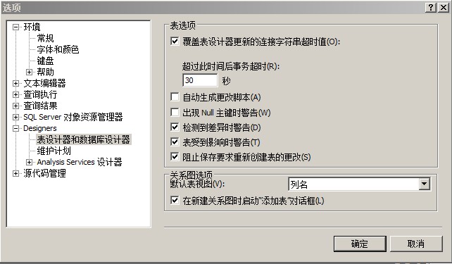 SQL Server 2008阻止保存要求重新创建表的更改的解决